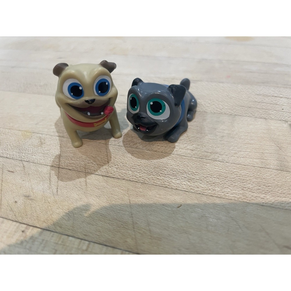 Disney Jr Puppy Dog Pals PVC Figures / Cake Toppers Lot -Bingo/ Rolly